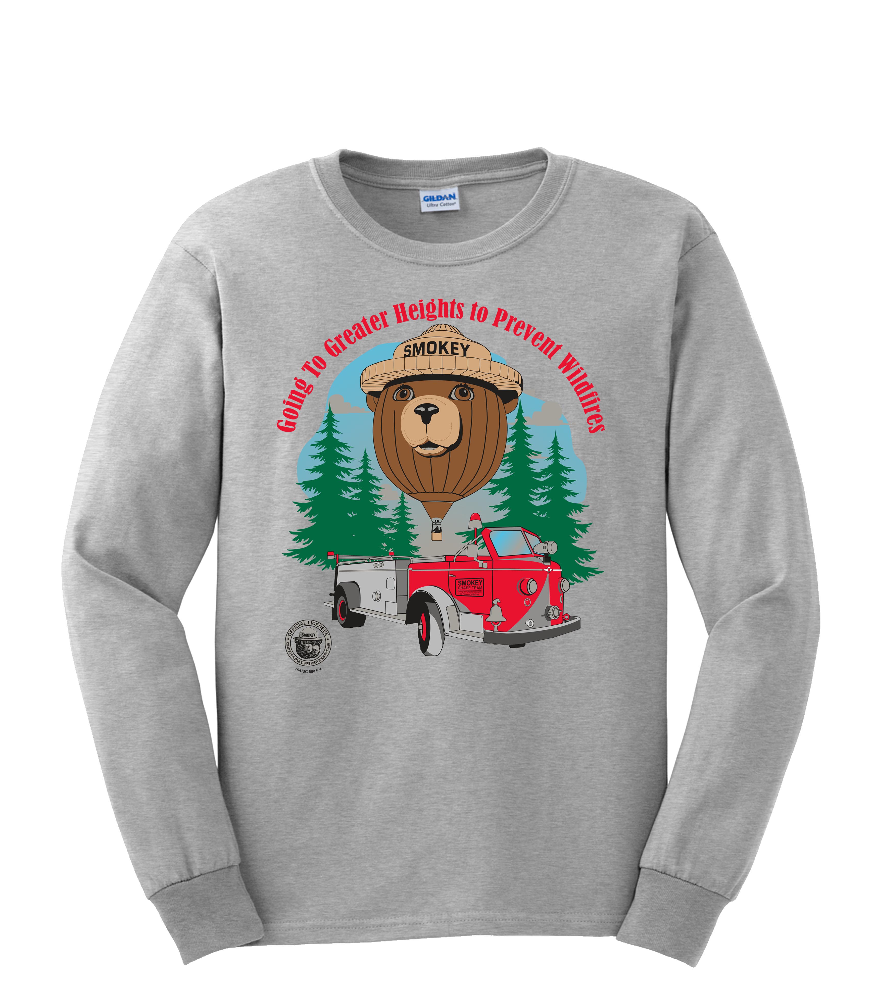 smokey the bear long sleeve shirt